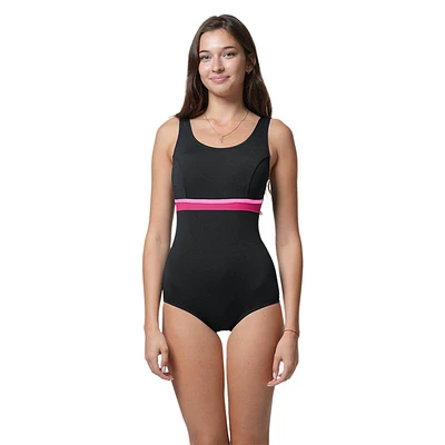 Horizontal Splice - Maillot d'aquaforme une pièce pour femme