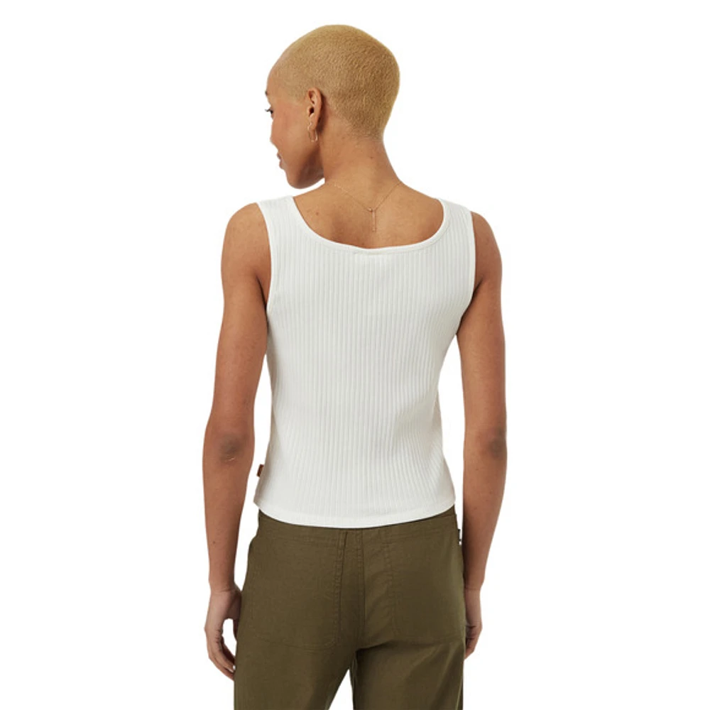 Rib Button Front - Women's Tank Top