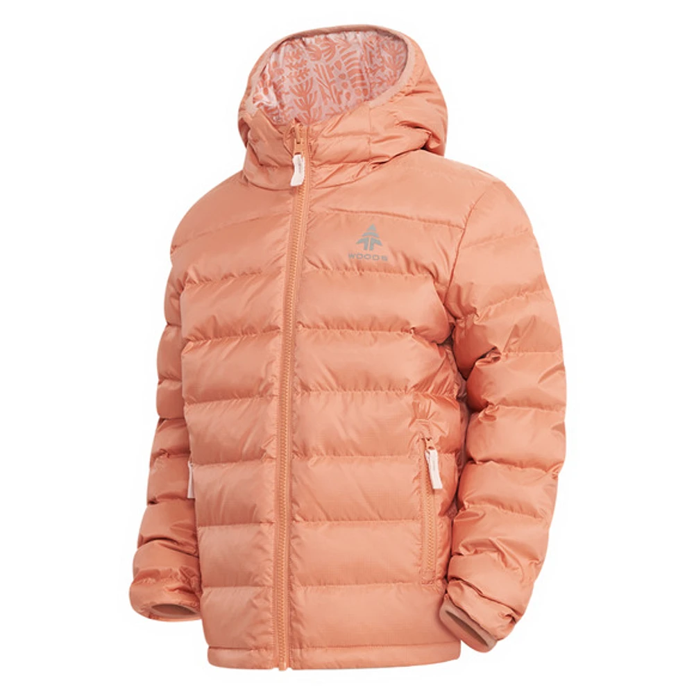 Bennington Geometric - Girls' Reversible Down Insulated Jacket