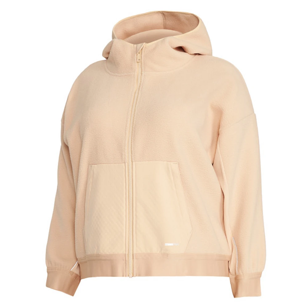 Push Tech Sherpa (Plus Size) - Women's Full-Zip Hoodie