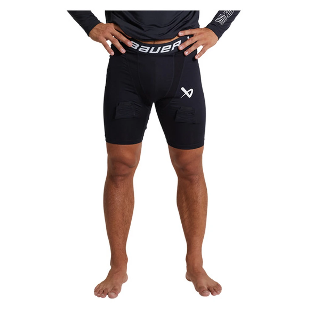 Performance Jock Sr - Short de compression avec support athlétique pour senior