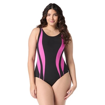 Underwater Dot - Women's Aquafitness One-Piece Swimsuit