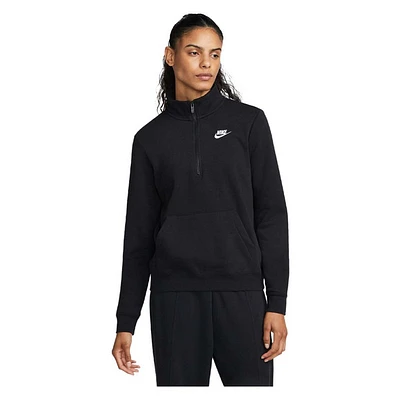 Sportswear Club Fleece - Chandail à fermeture au col pour femme