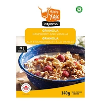 Granola aux framboises et à la vanille - Repas lyophilisé pour camping