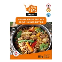 Bœuf mandarin et riz - Repas lyophilisé pour camping