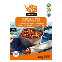 Vegetarian Taco and Tortilla Mix - Freeze-Dried Camping Food Meal