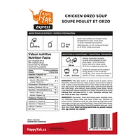 Soupe poulet et orzo - Repas lyophilisé pour camping