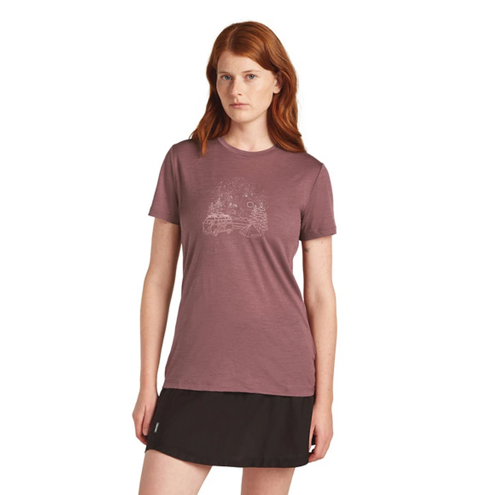 MERINO 150 TECH LITE VAN CAMP - T-SHIRT M/C FEMME