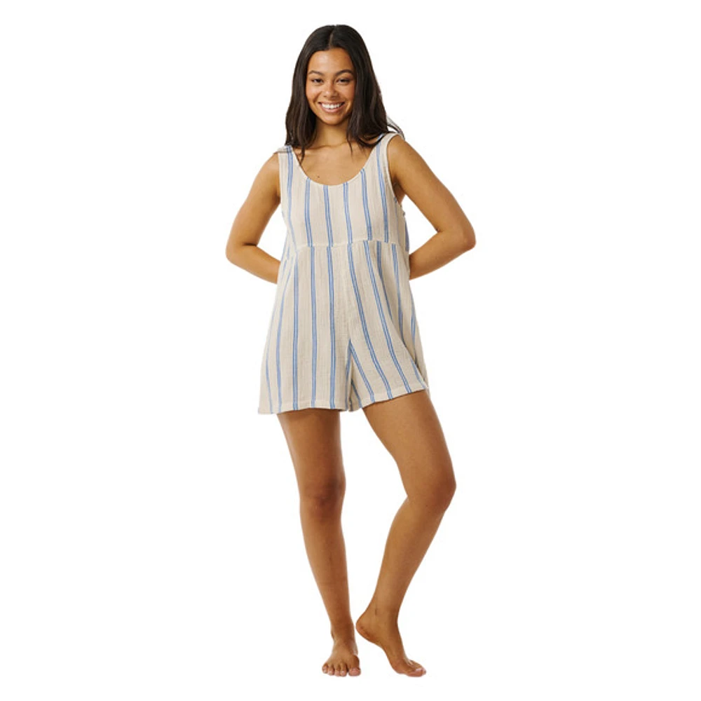 Premium Surf Stripe - Women's Sleeveless Romper