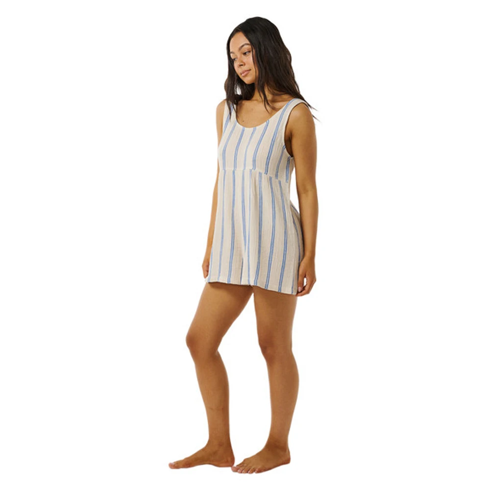 Premium Surf Stripe - Women's Sleeveless Romper