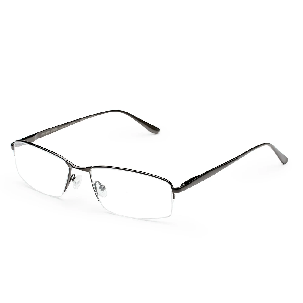 Finn Semi Rimless - Black Glasses 