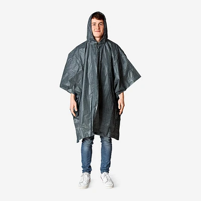 Poncho de chuva axadrezado para adultos | Proteção impermeável com estilo