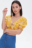 TOP PARA DAMA COLOR AMARILLO FOREVER 21