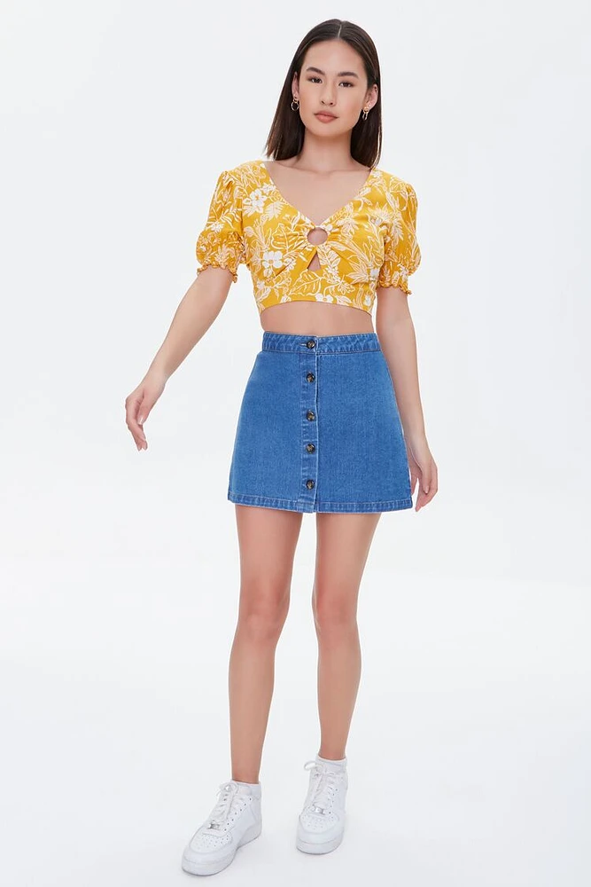 TOP PARA DAMA COLOR AMARILLO FOREVER 21