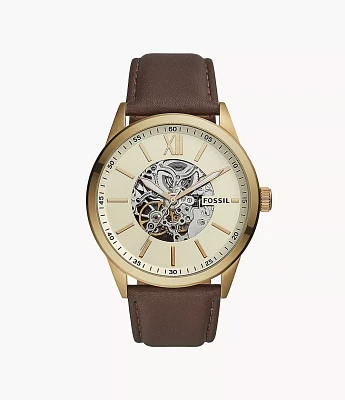 48mm Flynn Automatic Leather Watch