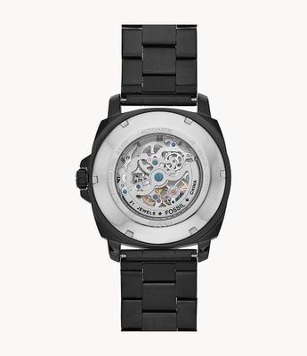 Privateer Sport Mechanical Black Stainless Steel Watch - BQ2426 - Fossil