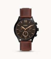 Fenmore Multifunction Brown Leather Watch