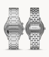 His and Her Fenmore Multifunction Stainless Steel Watch Gift Set