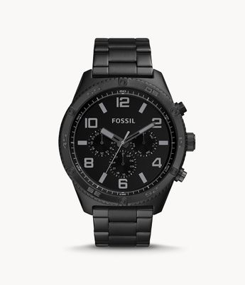 Brox Multifunction Black Stainless Steel Watch - BQ2532 - Fossil