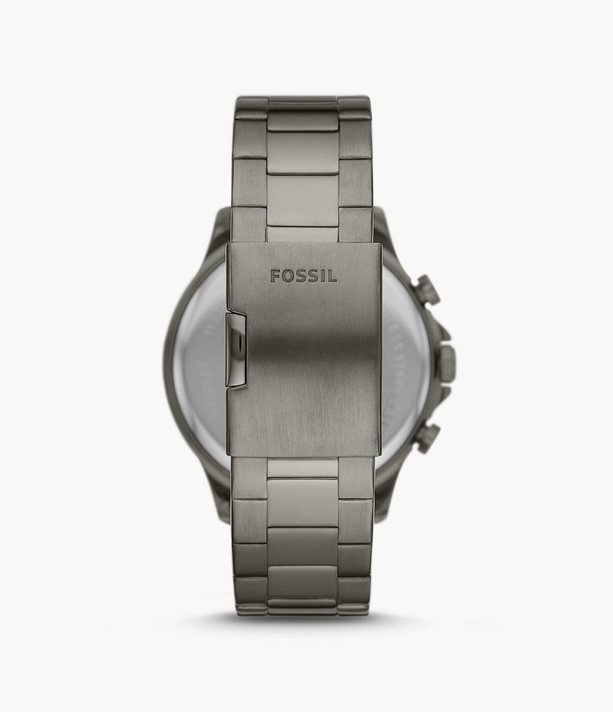 Yorke Multifunction Smoke Stainless Steel Watch - BQ2539 - Fossil
