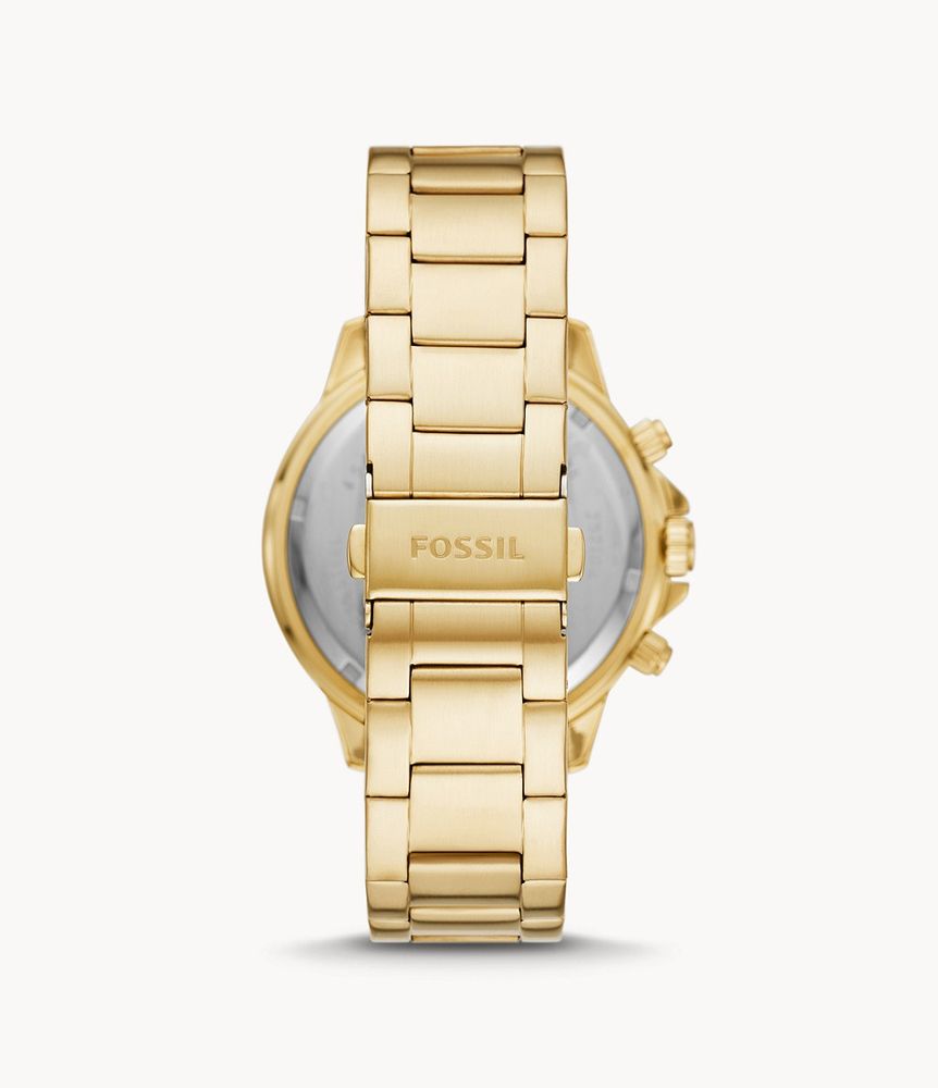 Bannon Multifunction Gold-Tone Stainless Steel Watch - BQ2588 - Fossil