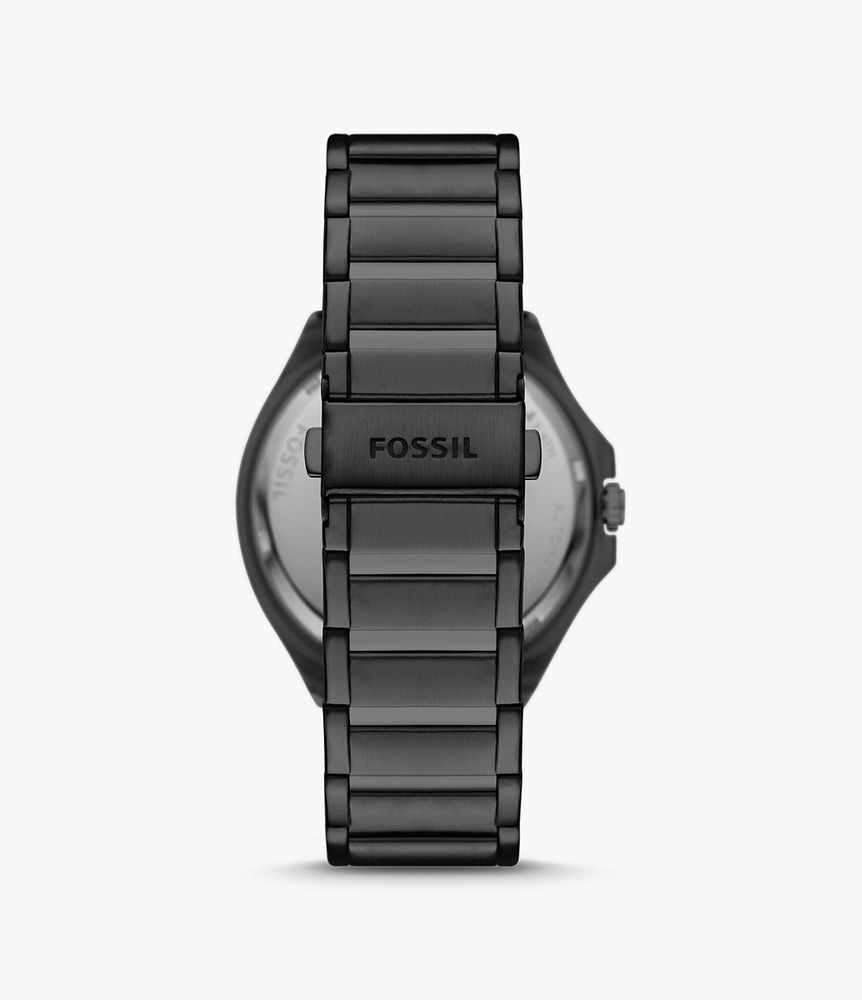 Evanston Automatic Black Stainless Steel Watch - BQ2621 - Fossil
