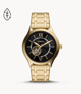 Fenmore Automatic Gold-Tone Stainless Steel Watch - BQ2649 - Fossil