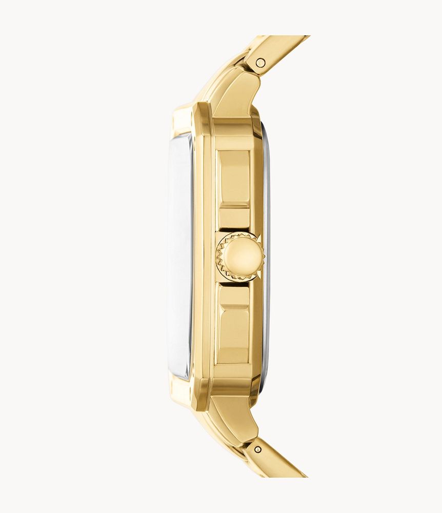 Multifunction Gold-Tone Stainless Steel Watch - BQ2656 - Fossil