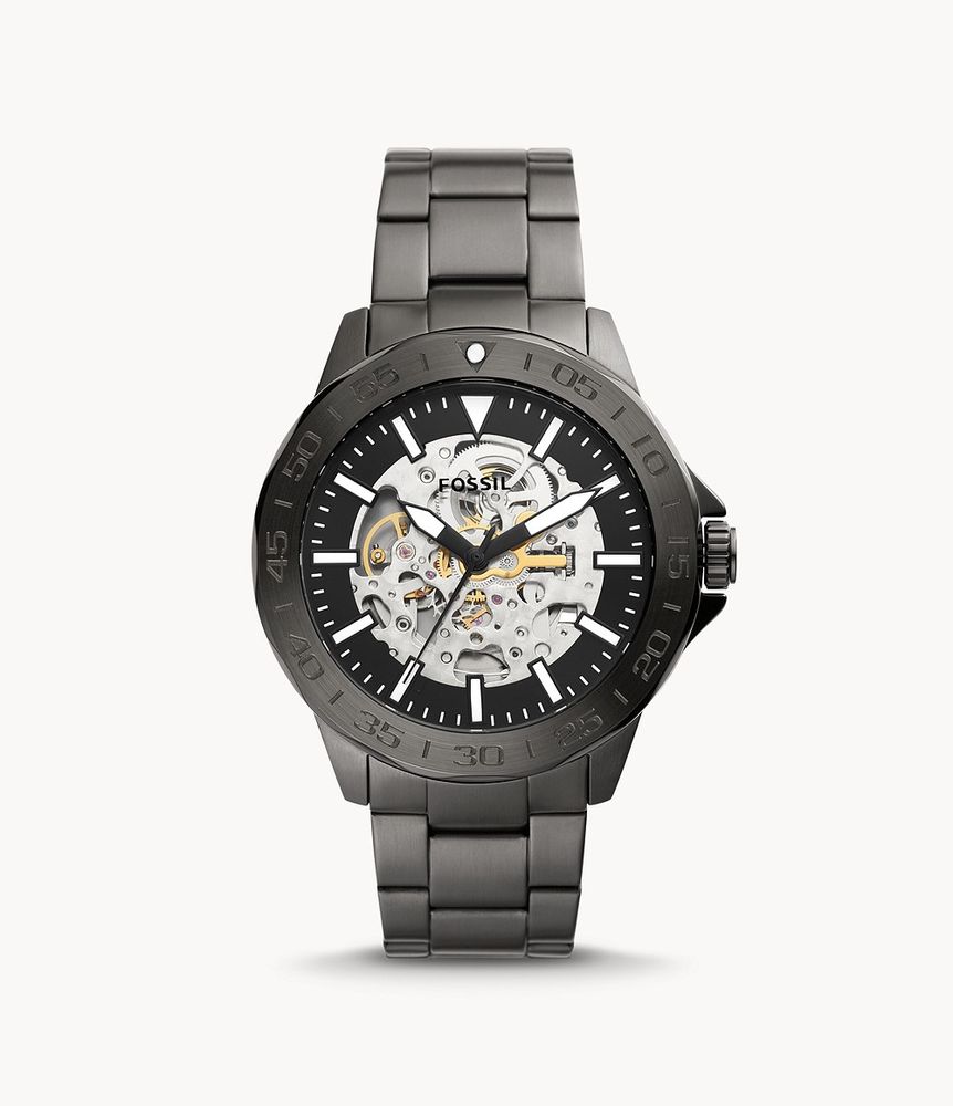 Bannon Automatic Smoke Stainless Steel Watch