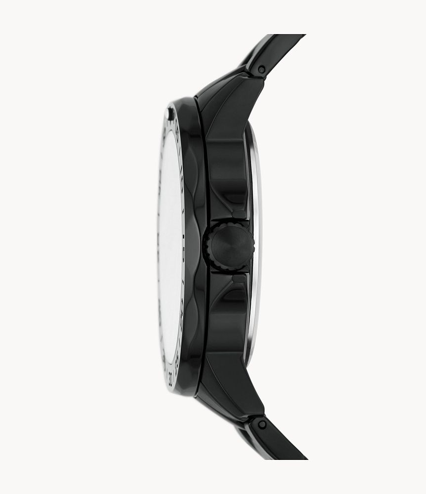Bannon Automatic Black Stainless Steel Watch