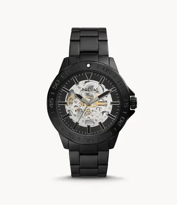 Bannon Automatic Black Stainless Steel Watch