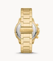 Bannon Multifunction Gold-Tone Stainless Steel Watch