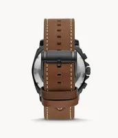 Privateer Chronograph Dark Brown Leather Watch