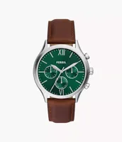 Fenmore Multifunction Brown Leather Watch