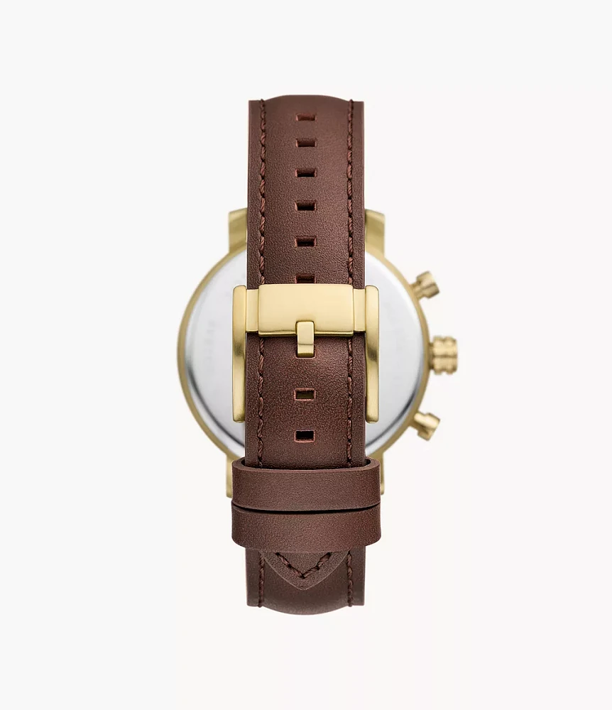 Rhett Multifunction LiteHide™ Leather Watch