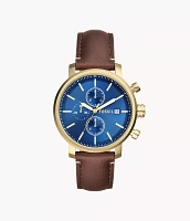 Rhett Multifunction LiteHide™ Leather Watch