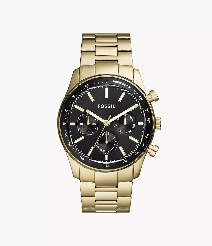 Sullivan Multifunction Gold-Tone Stainless Steel Watch