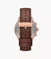 Fenmore Multifunction Brown Leather Watch