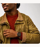 Fenmore Three-Hand Brown Leather Watch