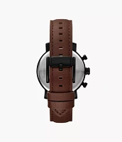 Rhett Multifunction Brown Leather Watch