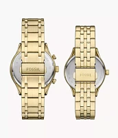 Fenmore Multifunction Gold-Tone Stainless Steel Watch Set