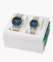 Fenmore Multifunction Two-Tone Stainless Steel Watch Set