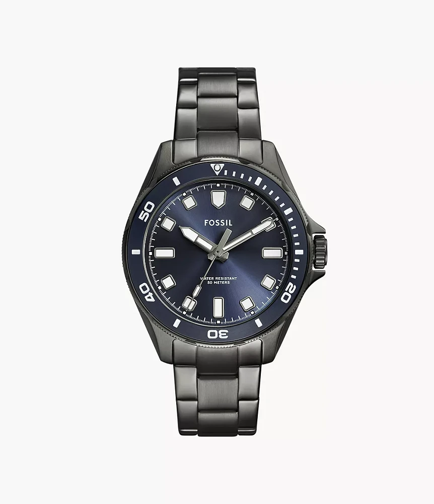 Dalton Three-Hand Smoke Stainless Steel Watch