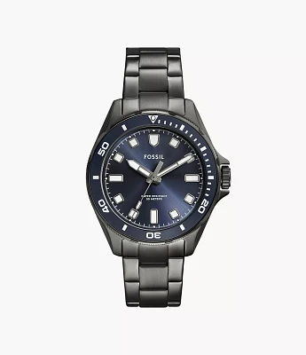 Dalton Three-Hand Smoke Stainless Steel Watch