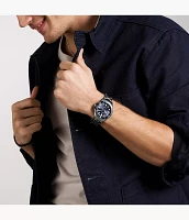 Dalton Three-Hand Smoke Stainless Steel Watch
