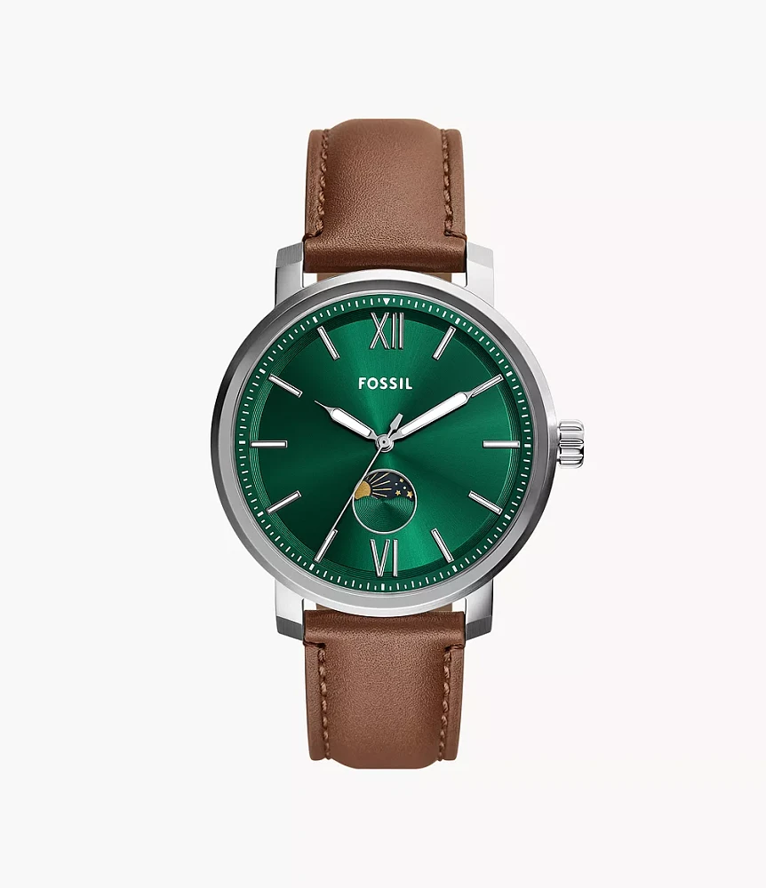 Rhett Multifunction Brown Leather Watch