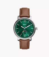 Rhett Multifunction Brown Leather Watch
