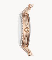 Karli Three-Hand Rose Gold-Tone Stainless Steel Watch