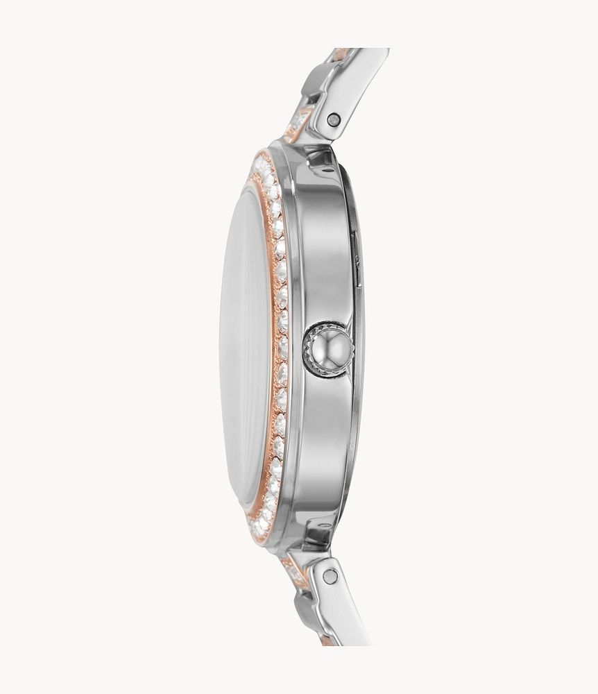 Karli Three-Hand Two-Tone Stainless Steel Watch