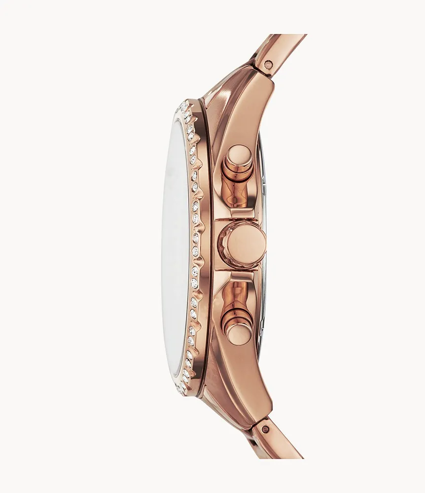 Modern Courier Chronograph Rose-Gold-Tone Stainless Steel Watch